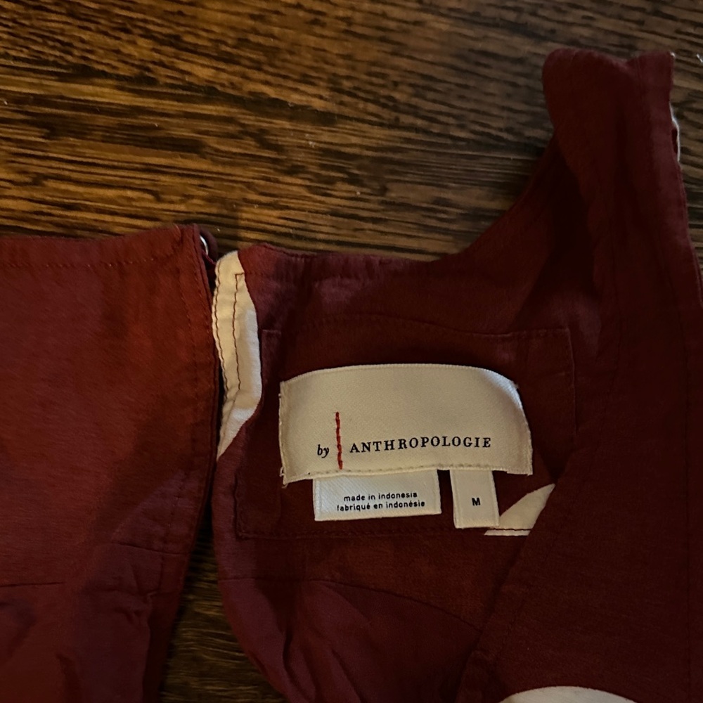 Anthropologie Burgundy dress